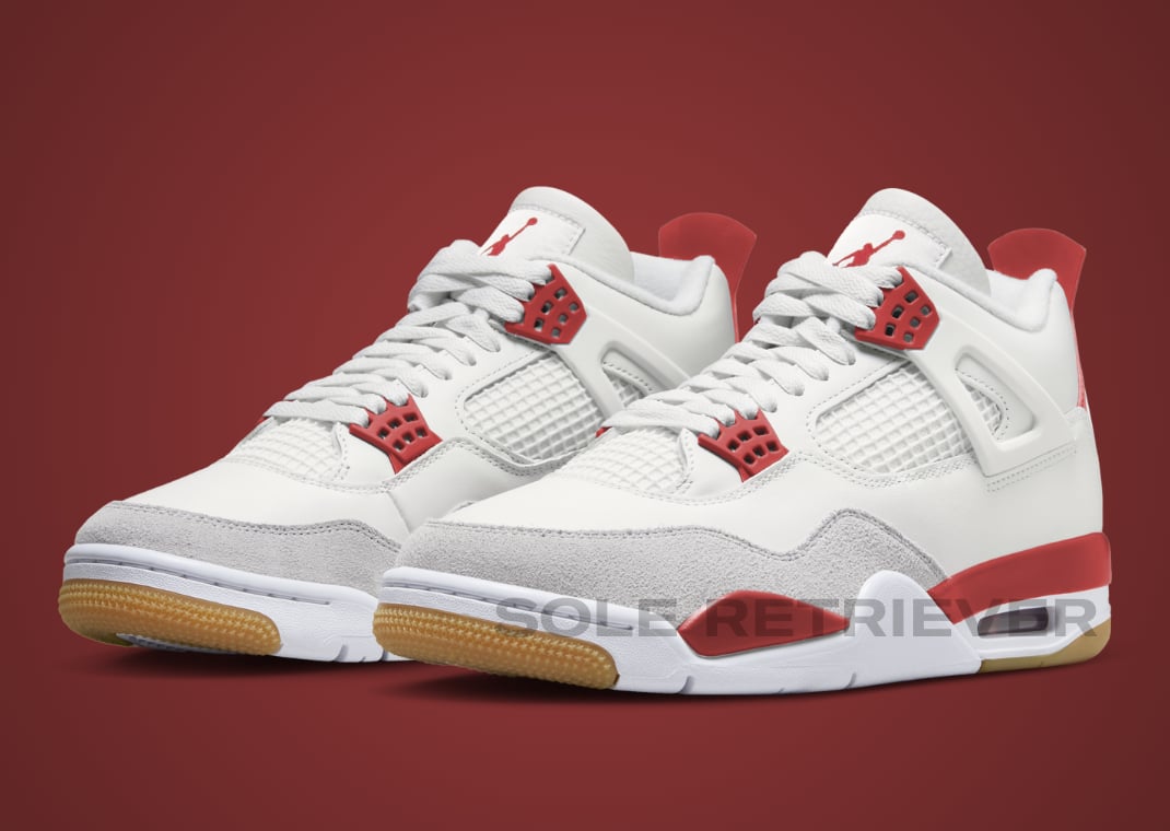 Air Jordan 4 Retro SB Summit White Varsity Red