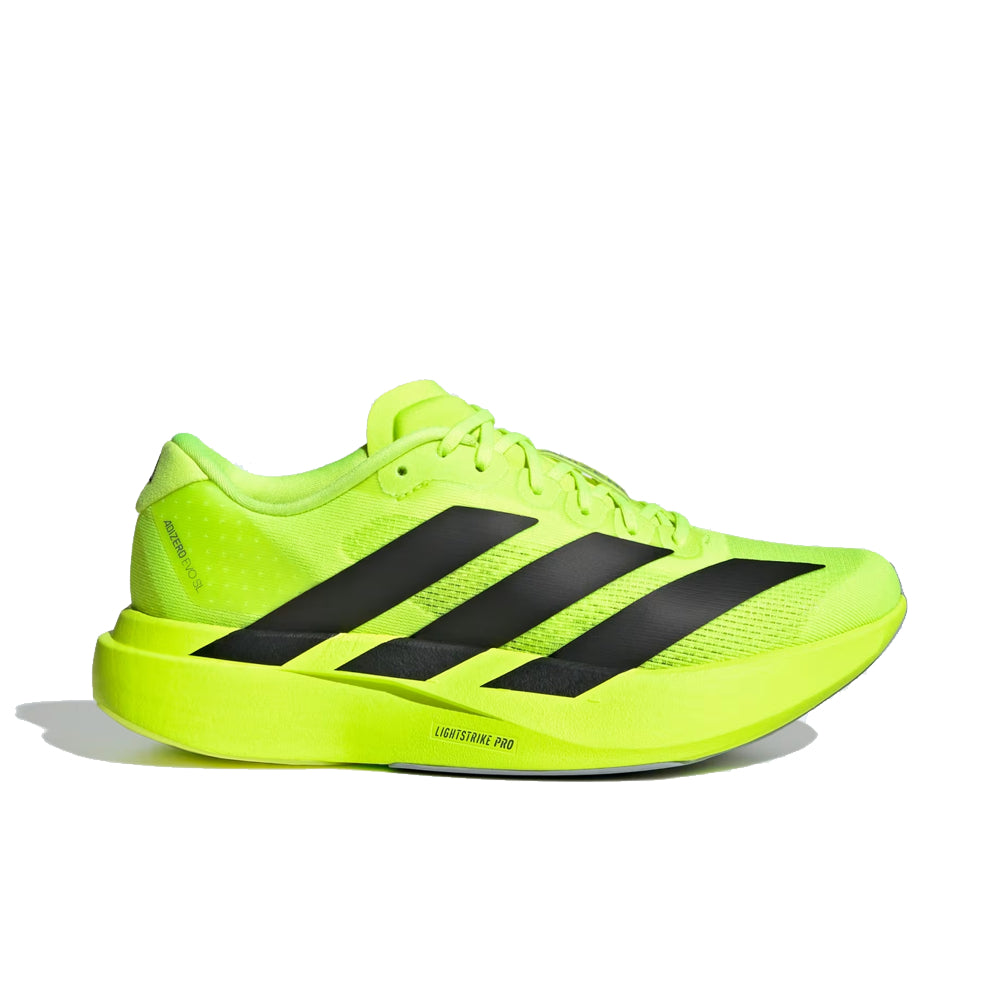 adidas Adizero EVO SL Running Shoes – Neon Yellow & Black