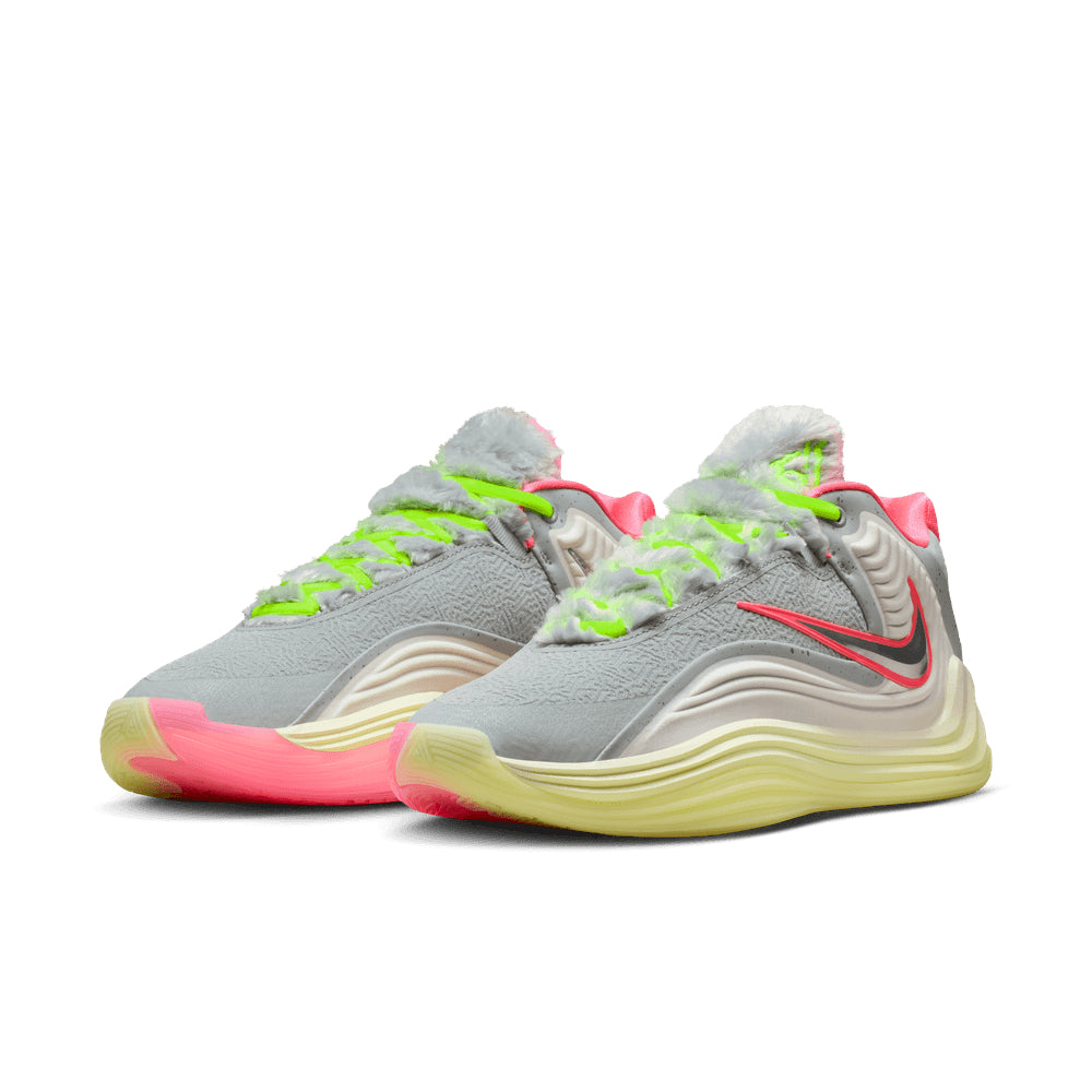 Nike G.T. Hustle 3 Basketball Shoes – Wolf Grey & Hyper Pink
