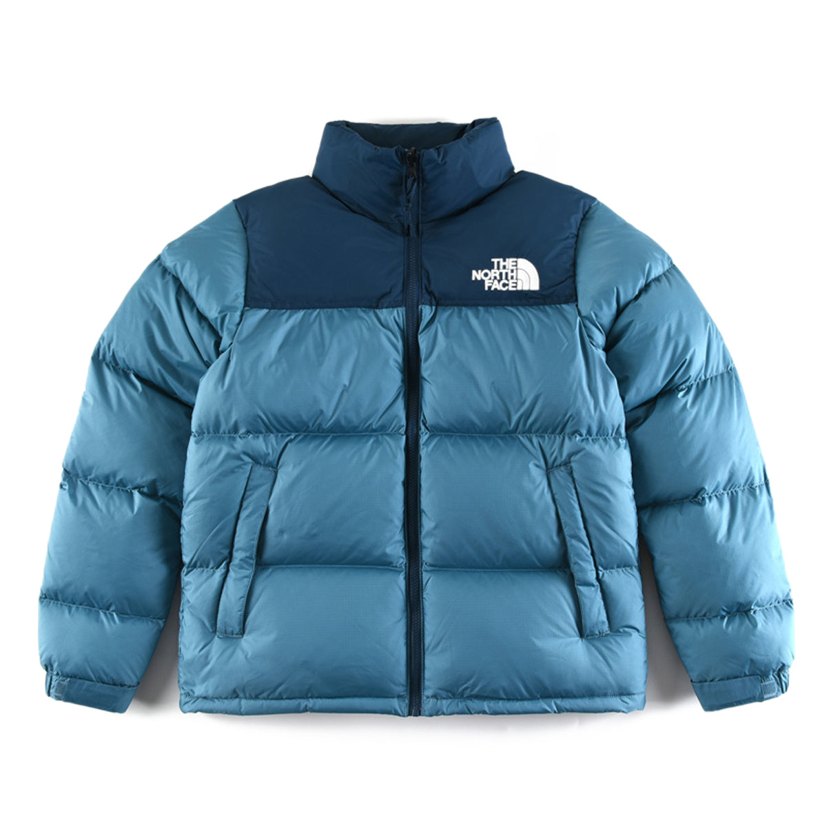 The North Face Blue Puffer Jacket for Winter Outfits