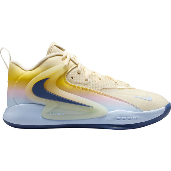 Nike Light Grey Sneakers with Dark Swoosh & Gum Sole