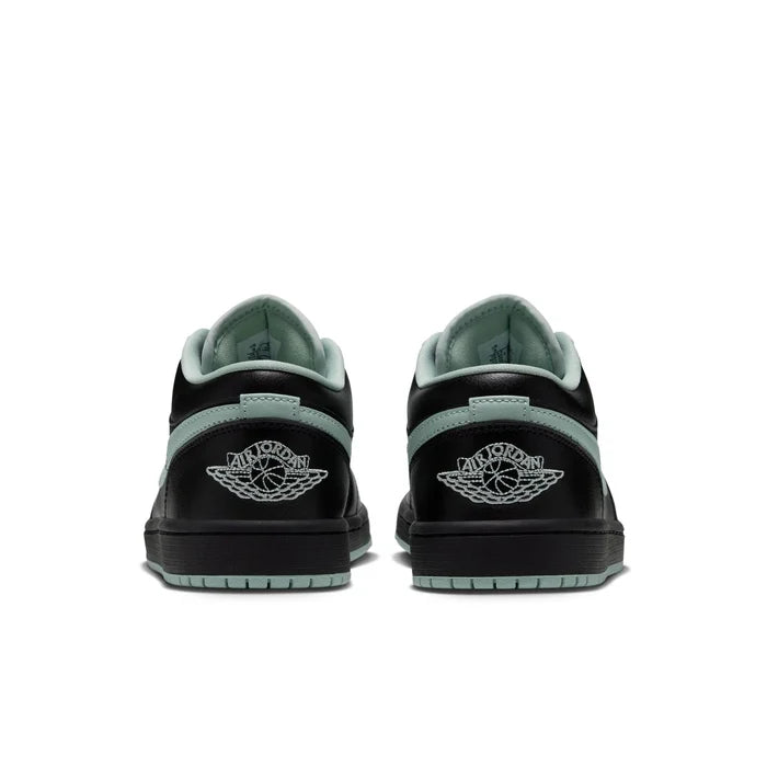 Air Jordan 1 Low Sneakers – Black & Mint Green