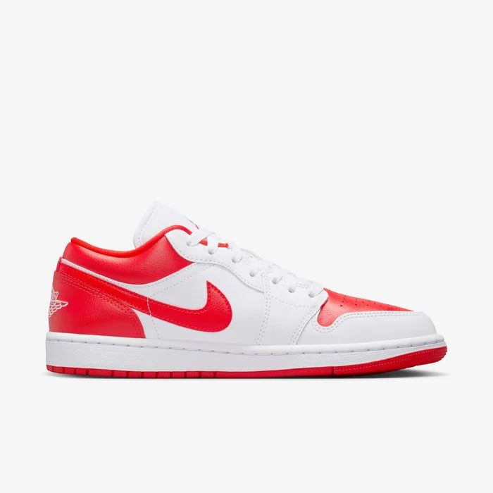 Air Jordan 1 Low Sneakers – White & Red