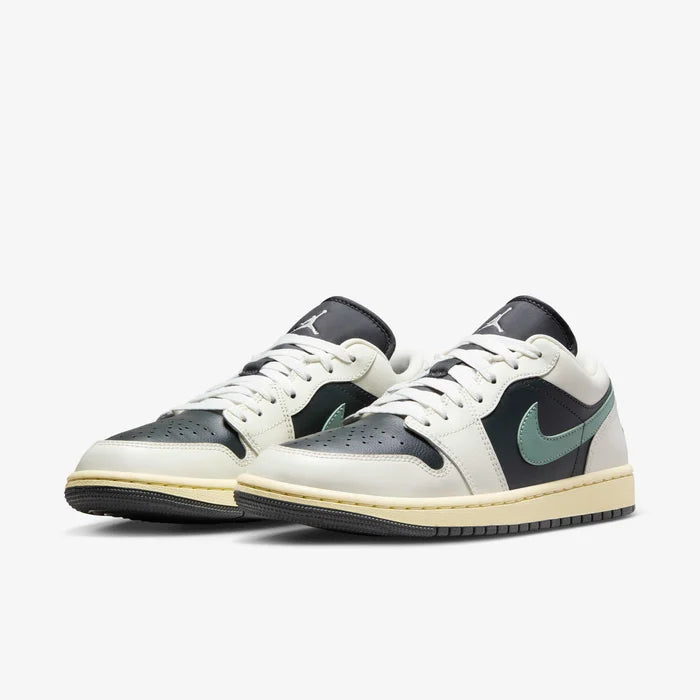 Air Jordan 1 Low Sneakers – Off-White, Black & Sage Green
