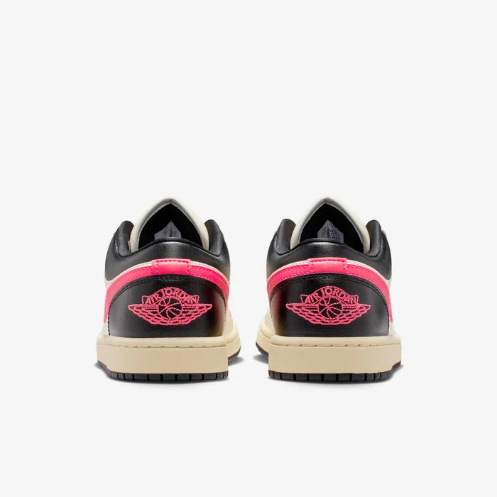 Air Jordan 1 Low Sneakers – Cream, Black & Pink