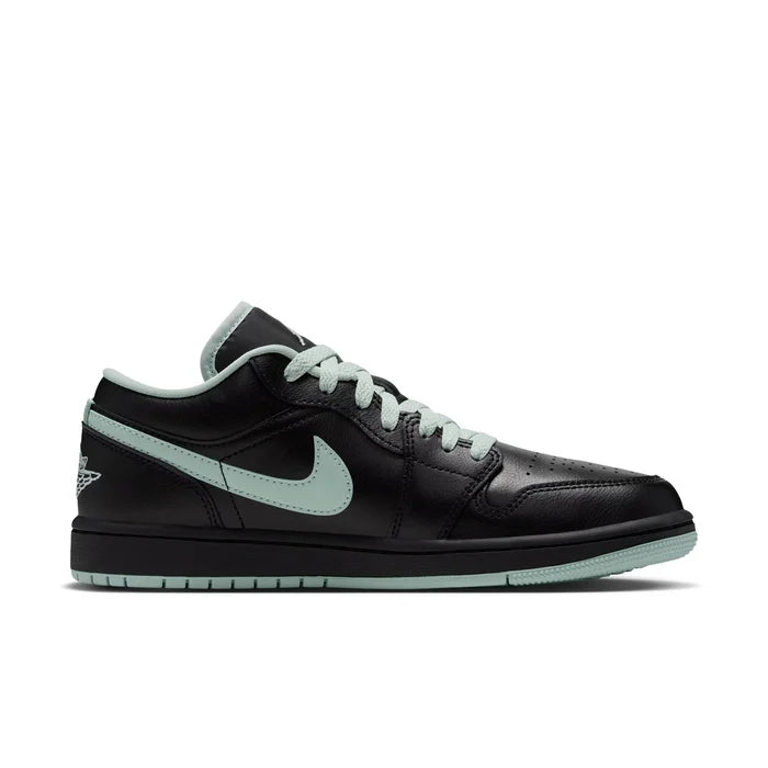 Air Jordan 1 Low Sneakers – Black & Mint Green