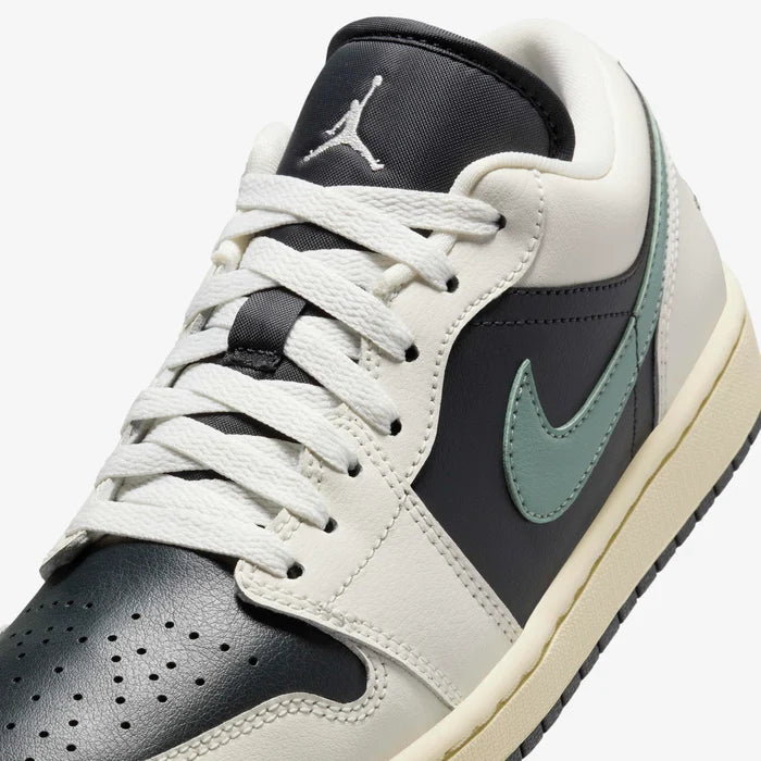Air Jordan 1 Low Sneakers – Off-White, Black & Sage Green