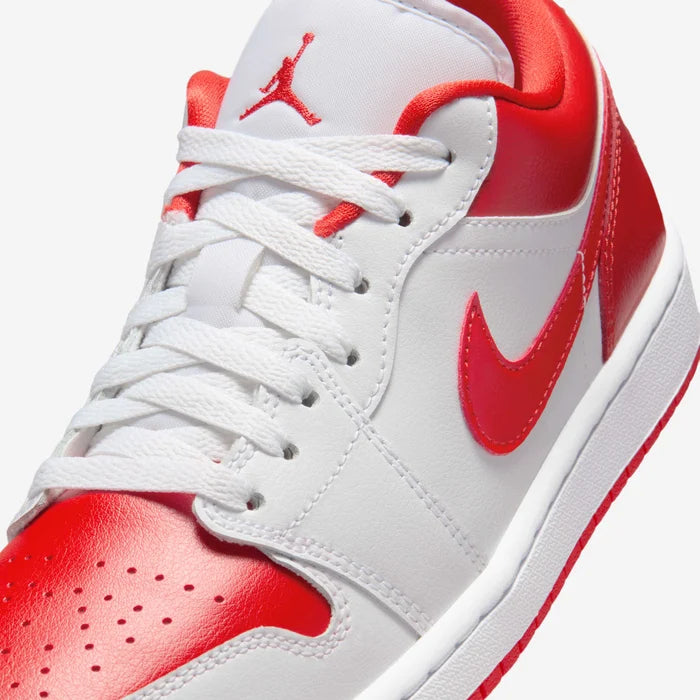 Air Jordan 1 Low Sneakers – White & Red