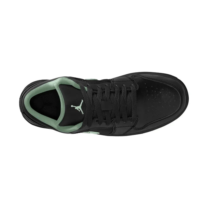 Air Jordan 1 Low Sneakers – Black & Mint Green