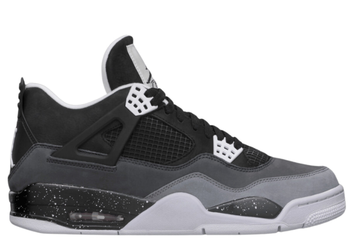 Air Jordan 4 Retro Fear – Black & Grey Sneakers
