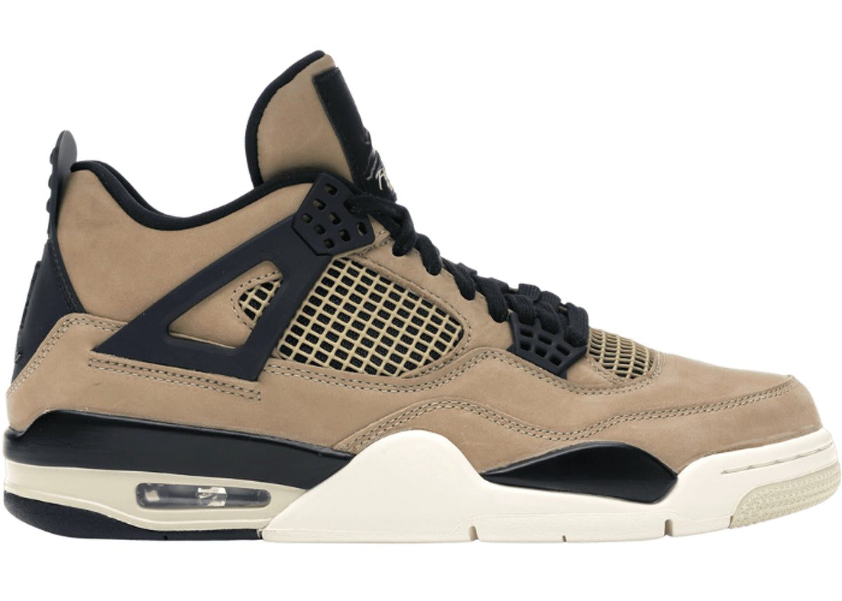 Air Jordan 4 Retro Fossil – Sand & Black Sneakers