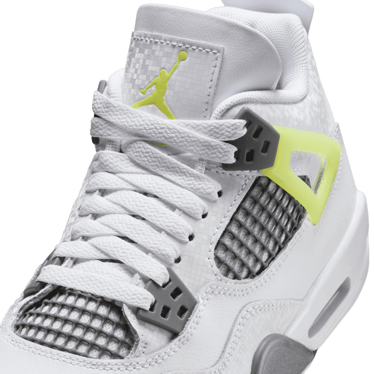 Air Jordan 4 Retro White Lemon Twist Light Graphite