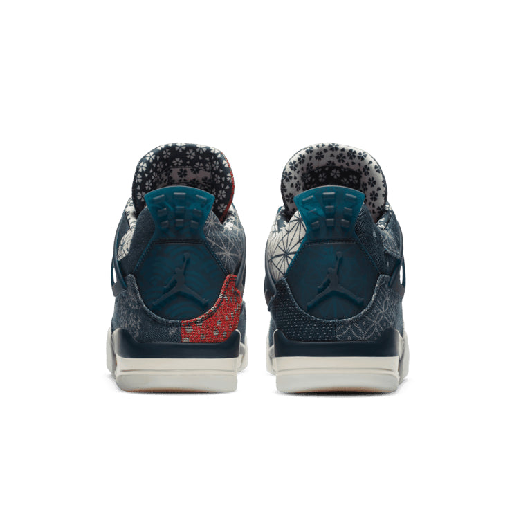 Air Jordan 4 Retro SE Sashiko – Blue Patchwork Sneakers