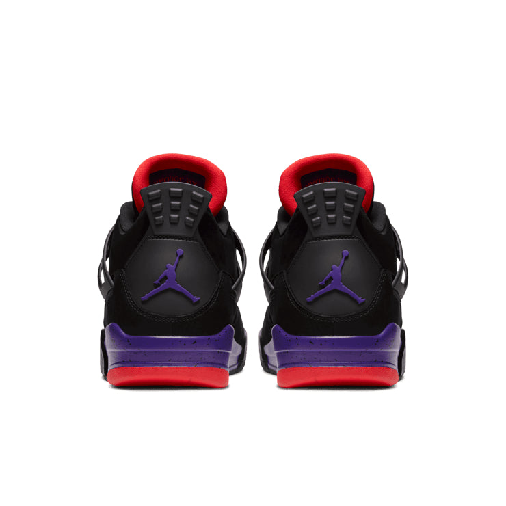 Air Jordan 4 Retro Sneakers – Black, Purple & Red