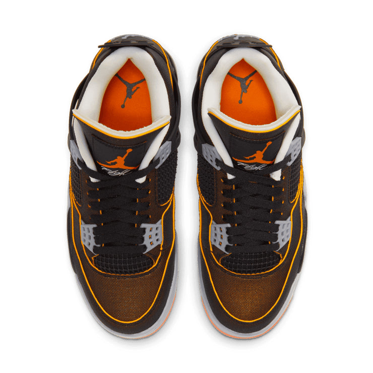 Air Jordan 4 Retro Starfish – Black & Orange Sneakers
