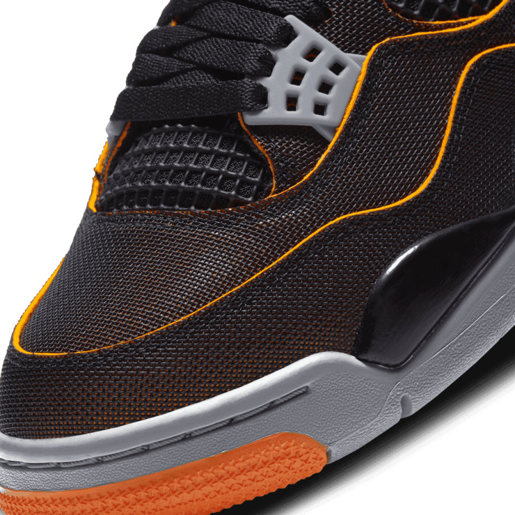Air Jordan 4 Retro Starfish – Black & Orange Sneakers