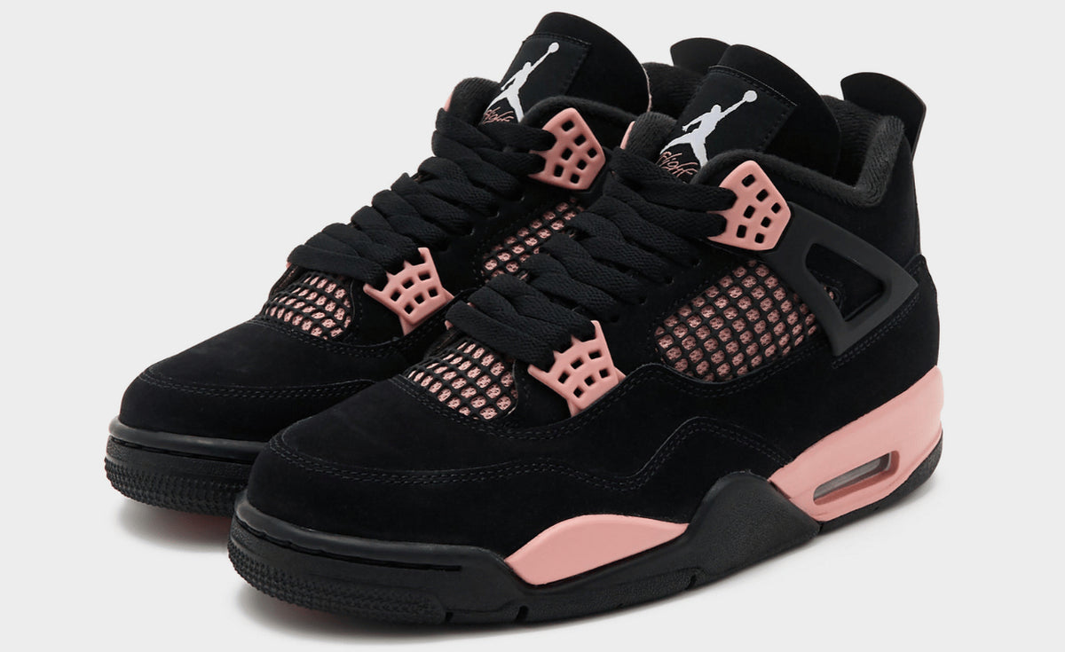 Air Jordan 4 Retro Sneakers – Black & Pink